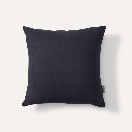 Navy Linen Cushion 18"