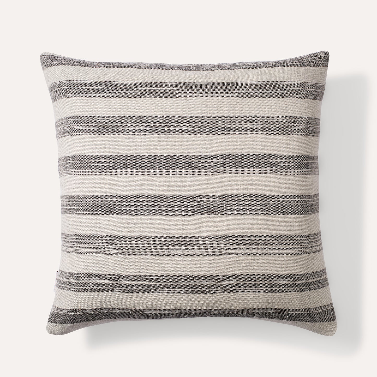 Ecru Stripe Cushion 22"