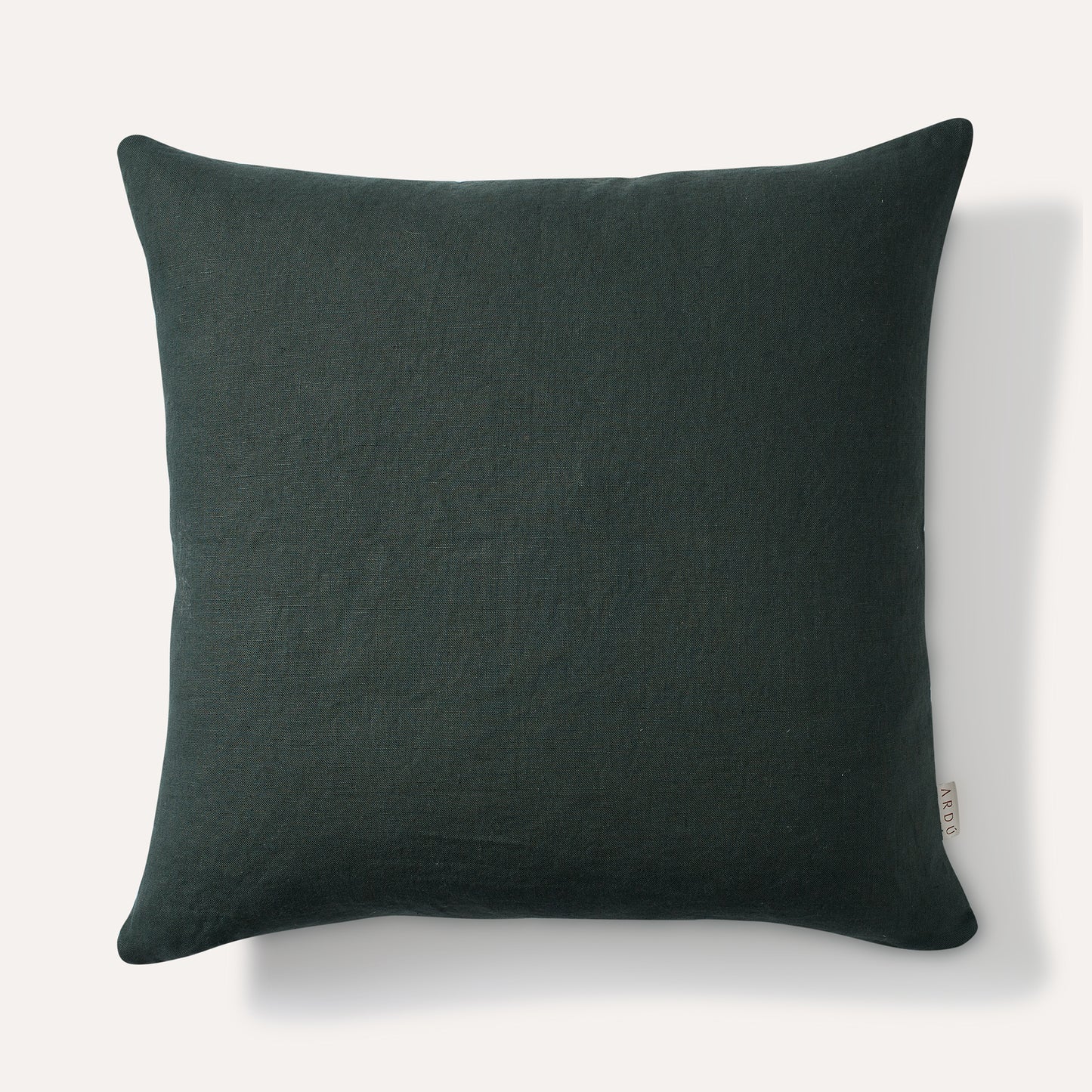 Forest Green Linen Cushion 22"