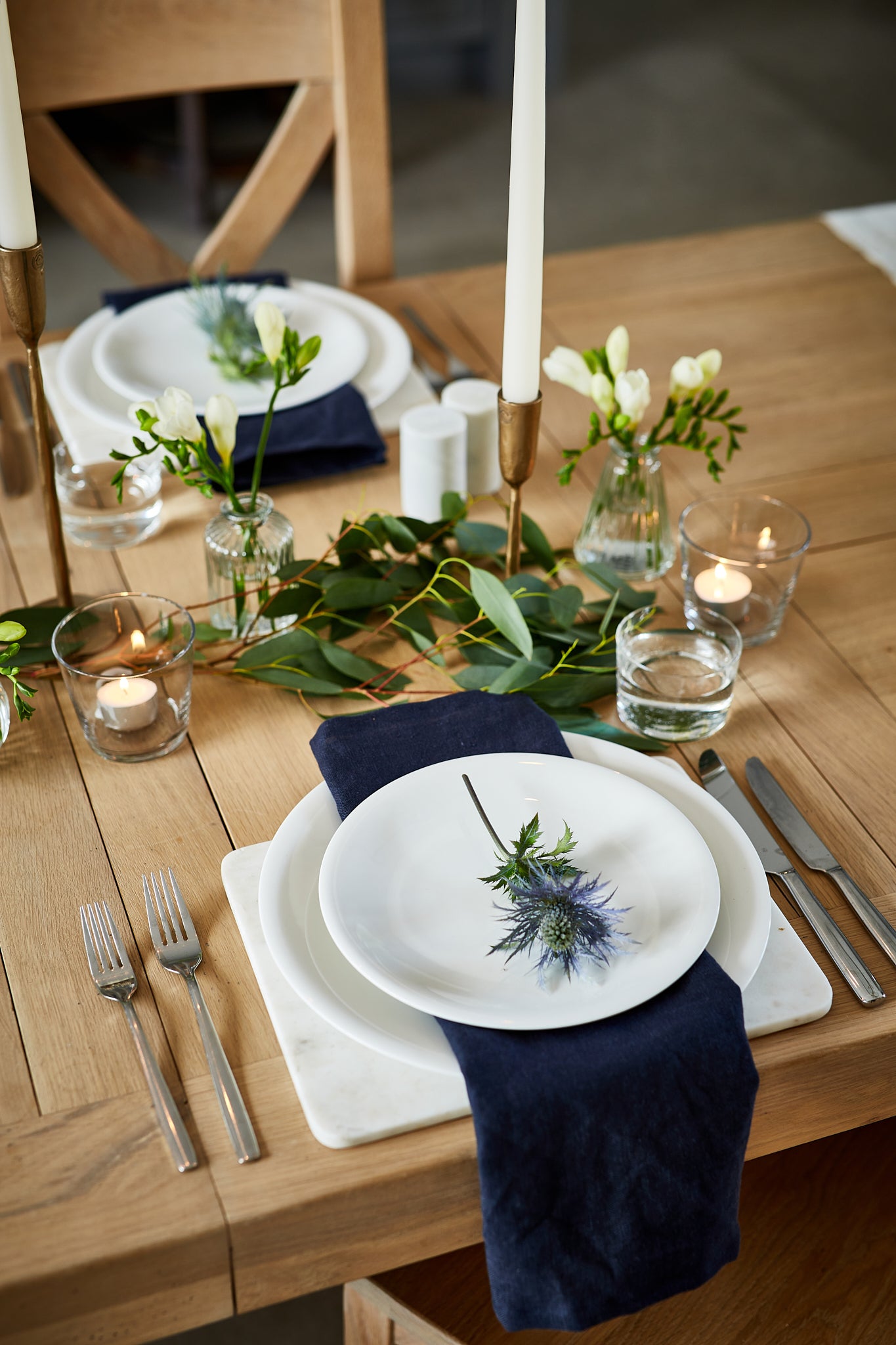 Navy Linen Napkins